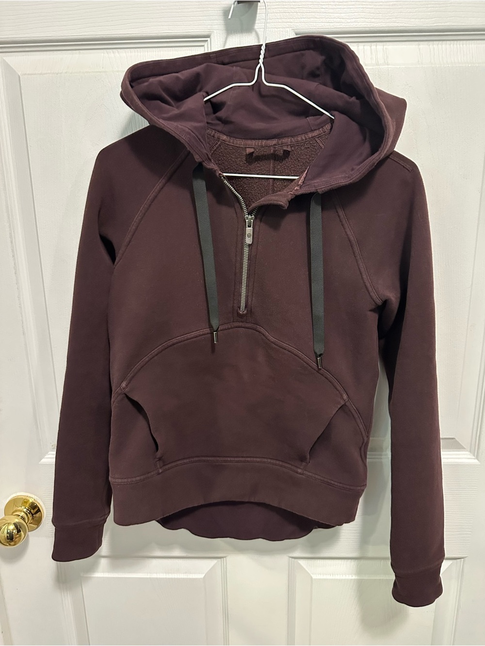 Women's Hoodie Pullover- burgundy